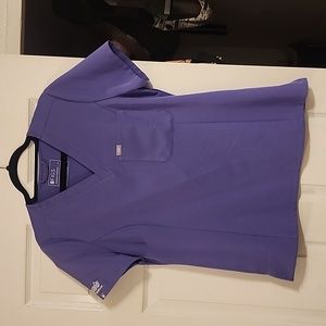 Figs Amethyst Slim - One-Pocket Scrub Top - M